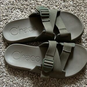 Chaco Men's Green Slide Sandals